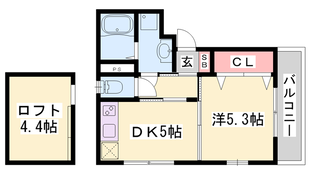 明石駅 徒歩10分 2階の物件間取画像